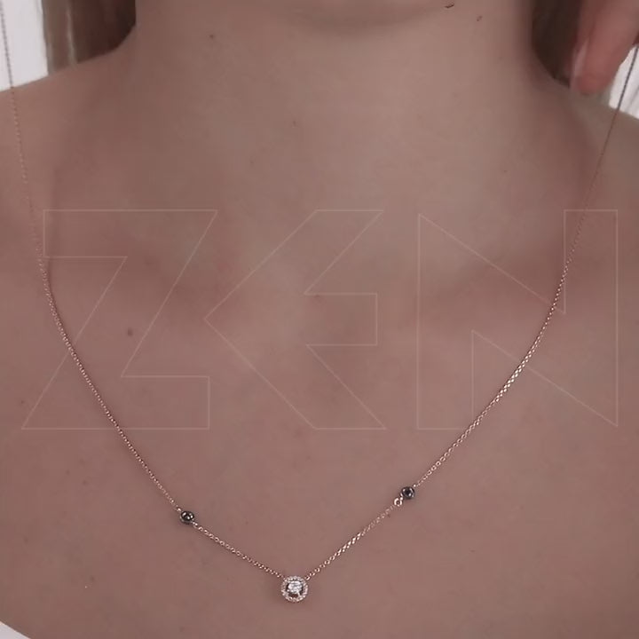 0.23 ct. Solitaire Diamond Necklace