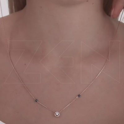 0.23 ct. Solitär Diamant Halskette