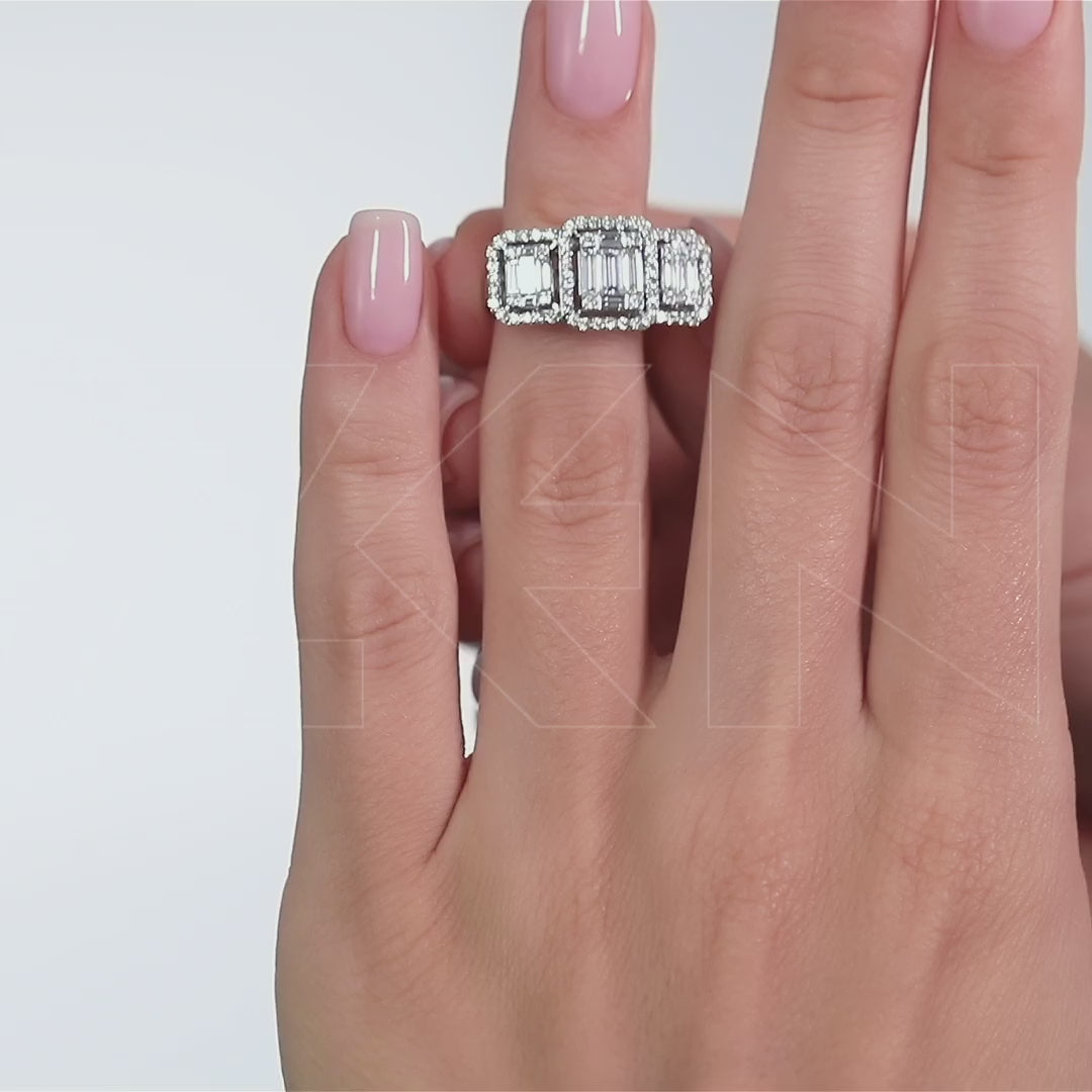 1.35 ct. Baguette Diamond Ring