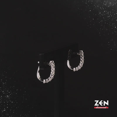 0.35 ct. Creolen Diamant Ohrringe