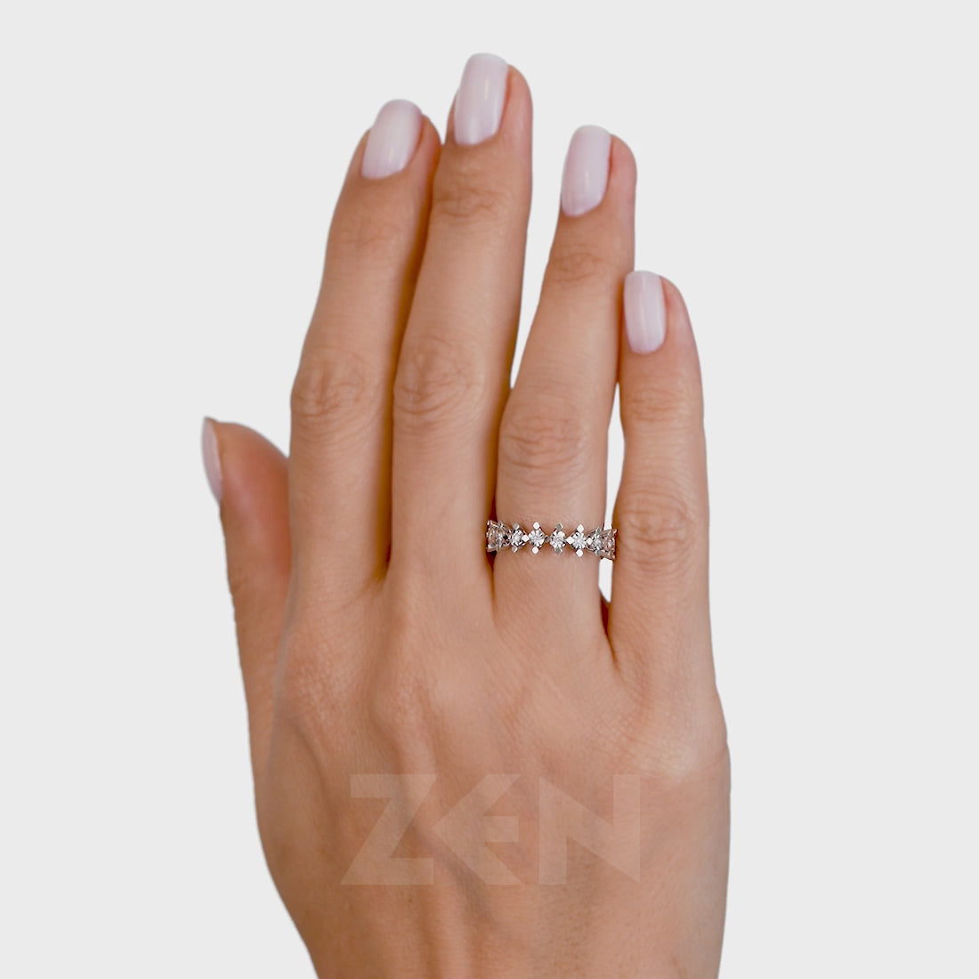 0.18 ct. Memoire Diamantring