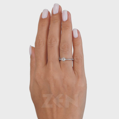 0.60 ct. Seitenstein Diamant Verlobungsring