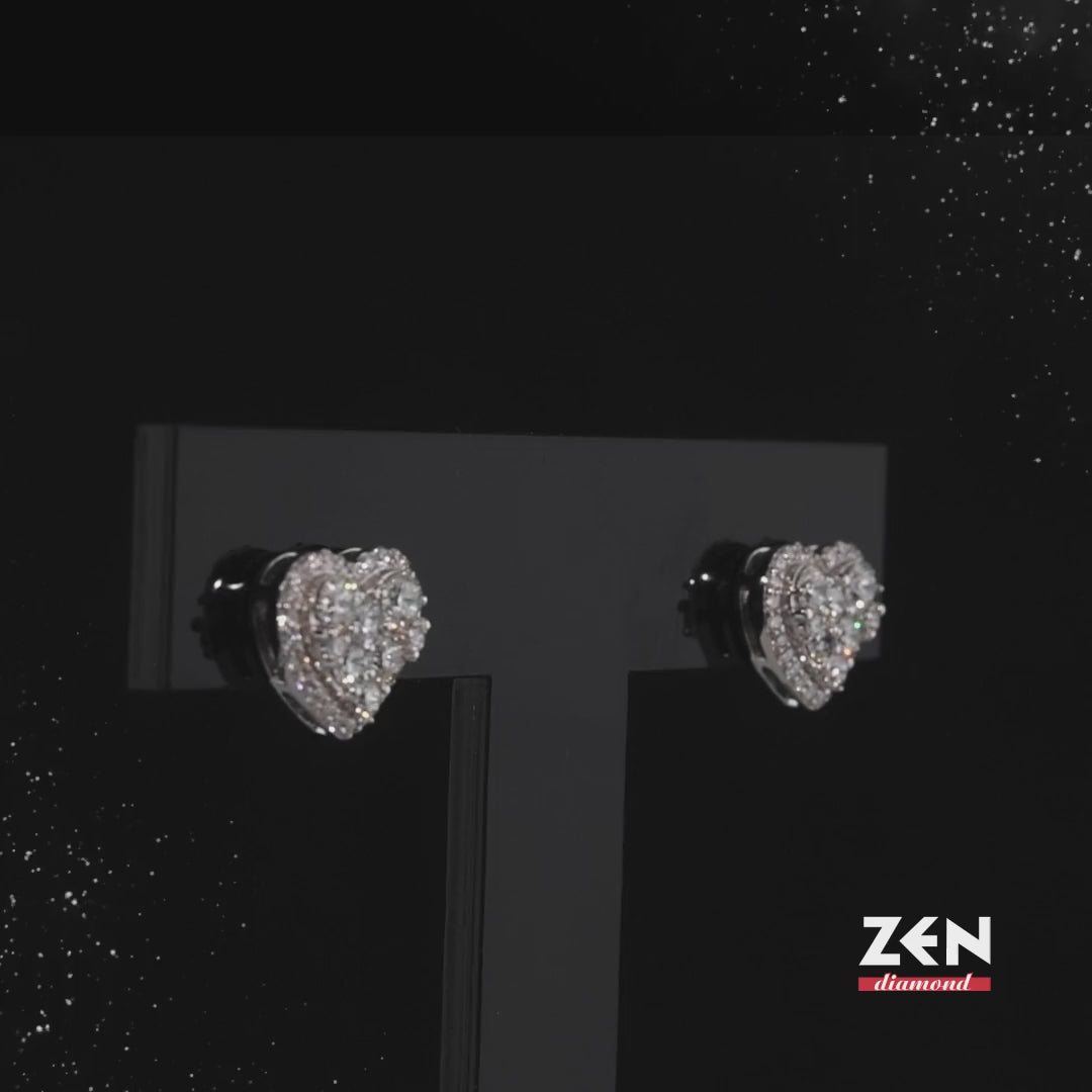 1.64 ct. Herz Diamant Ohrringe