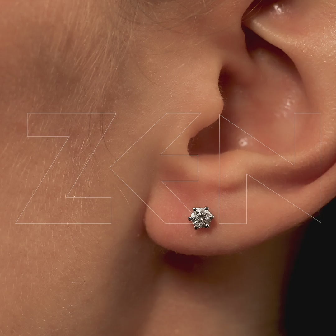 0.30 ct. Solitär Diamant Ohrstecker