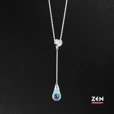 1.67 ct. Blauer Topas Halskette