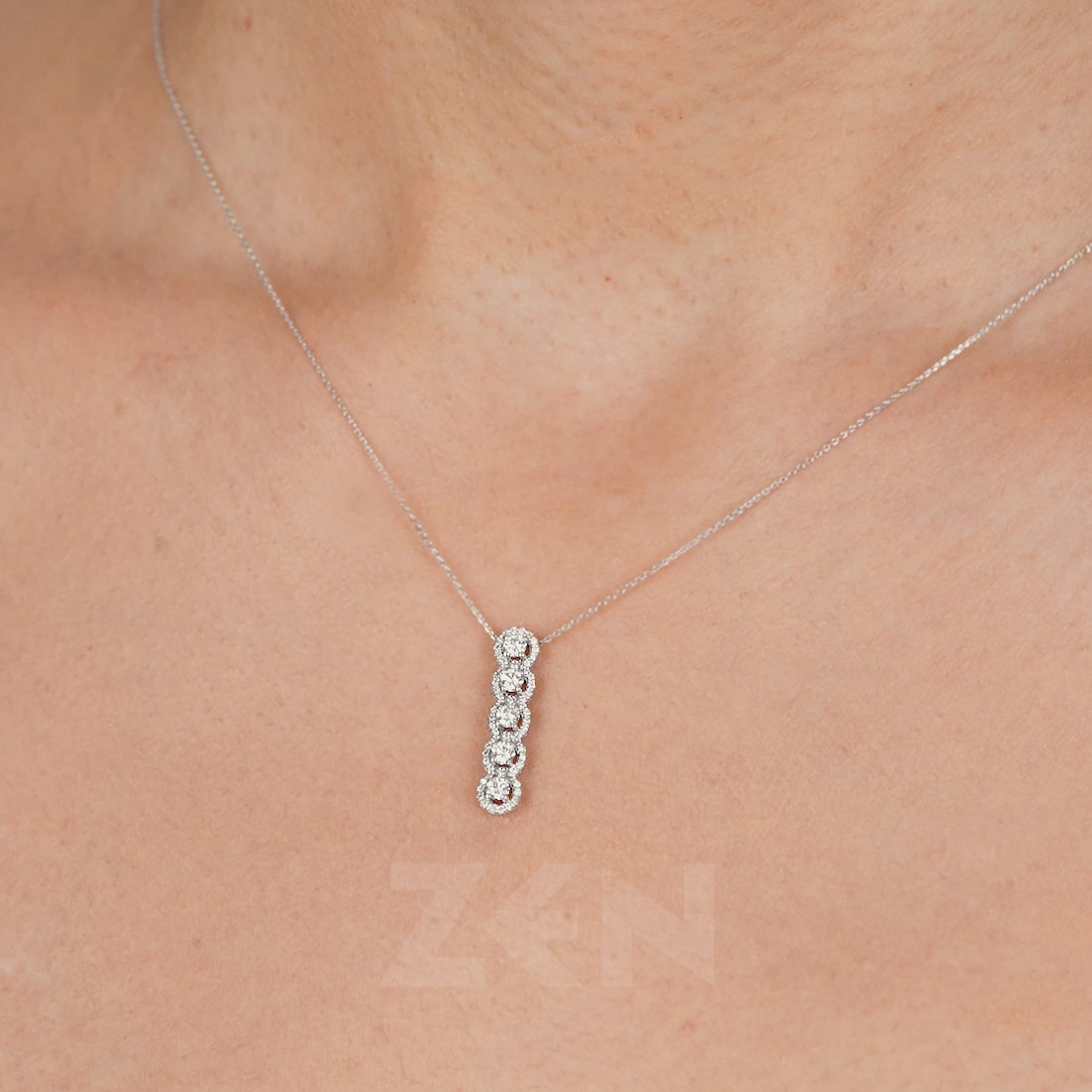 0.51 ct. Design Diamant Halskette