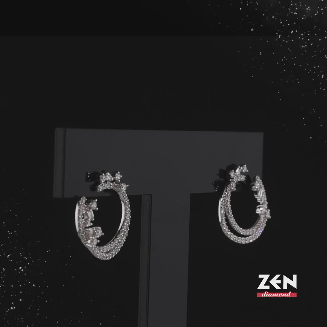 1.00 ct. Design Diamond Earrings
