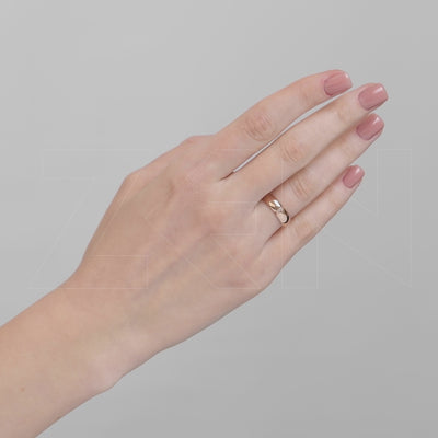 0.01 ct. Moderner Ehering fur Damen