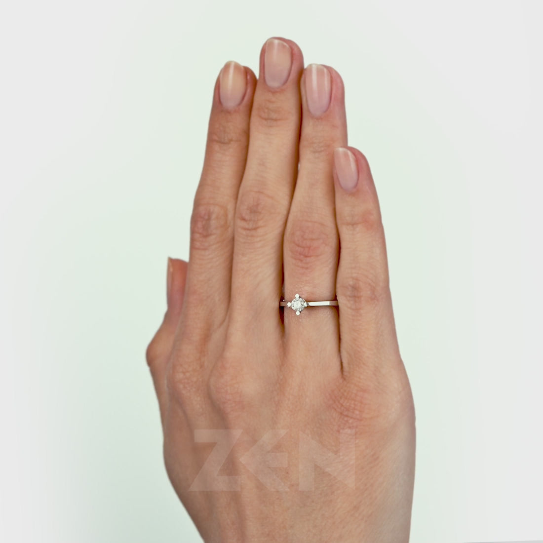 0.21 ct. Solitaire Diamond Engagement Ring