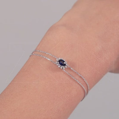 0.44 ct. Saphir Armband