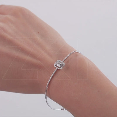 0.53 ct. Baguette Diamantarmband