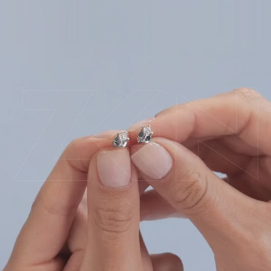 0.18 ct. Solitär Diamant Ohrstecker