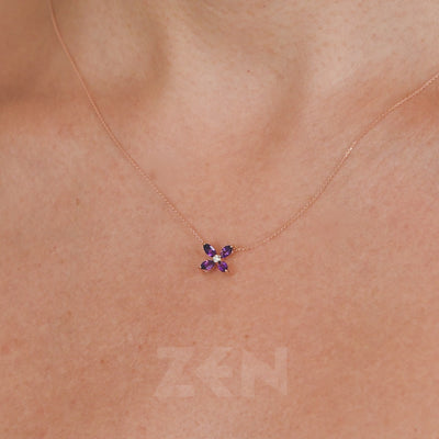 0.52 ct. Amethyst Halskette