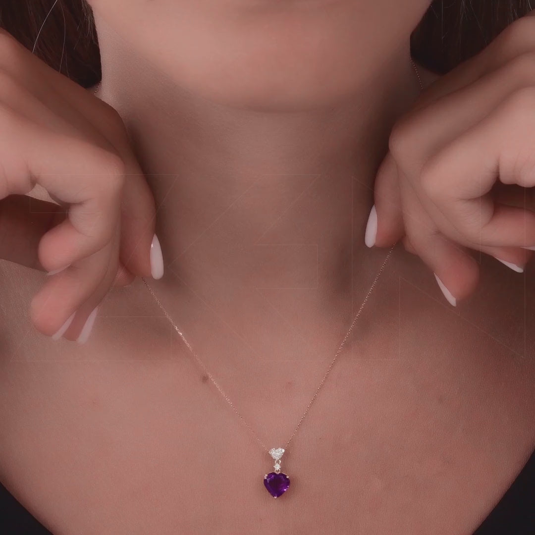 1.59 ct. Amethyst Halskette