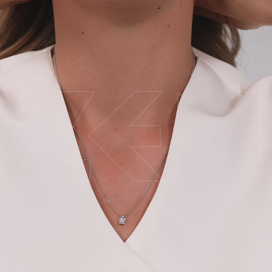 0.30 ct. Solitaire Diamond Necklace