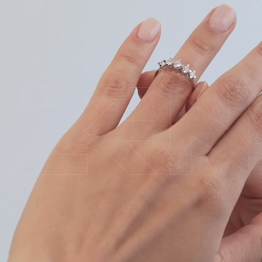 0.50 ct. Fünfstein Diamantring