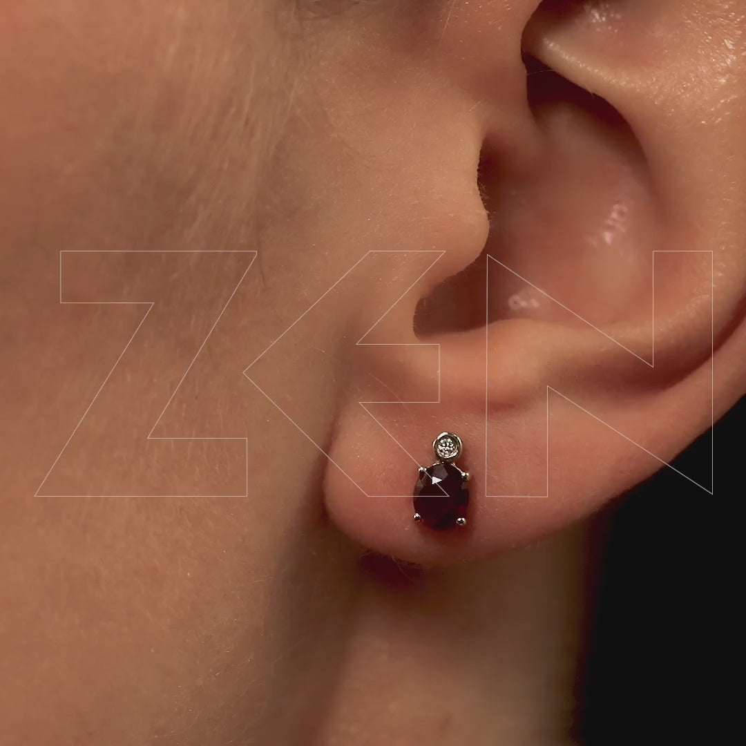 1.16 ct. Ruby Stud Earrings