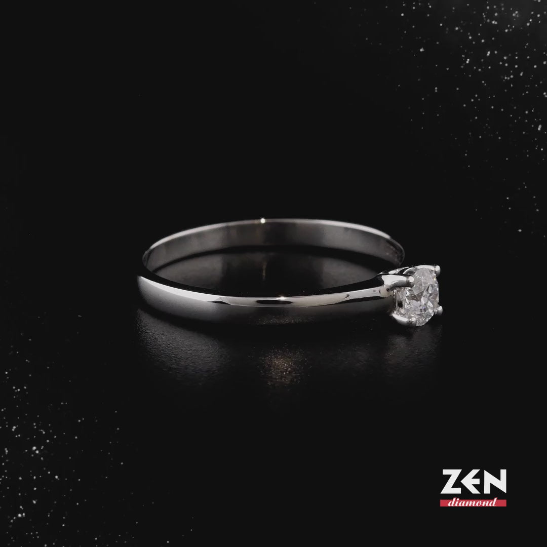 0.21 ct. Solitaire Diamond Engagement Ring