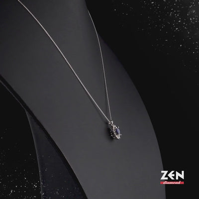 0.67 ct. Saphir Halskette