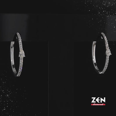 0.51 ct. Creolen Diamant Ohrringe