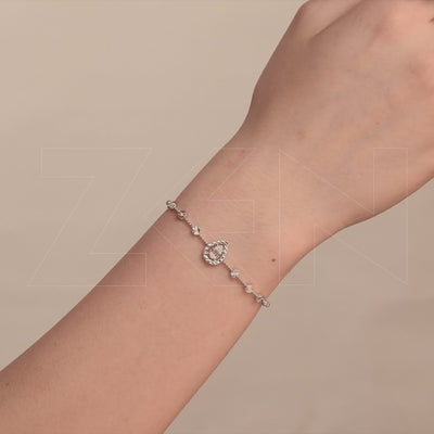 0.16 ct. Baguette Diamantarmband