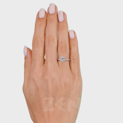 0.61 ct. Moderner Diamant Verlobungsring