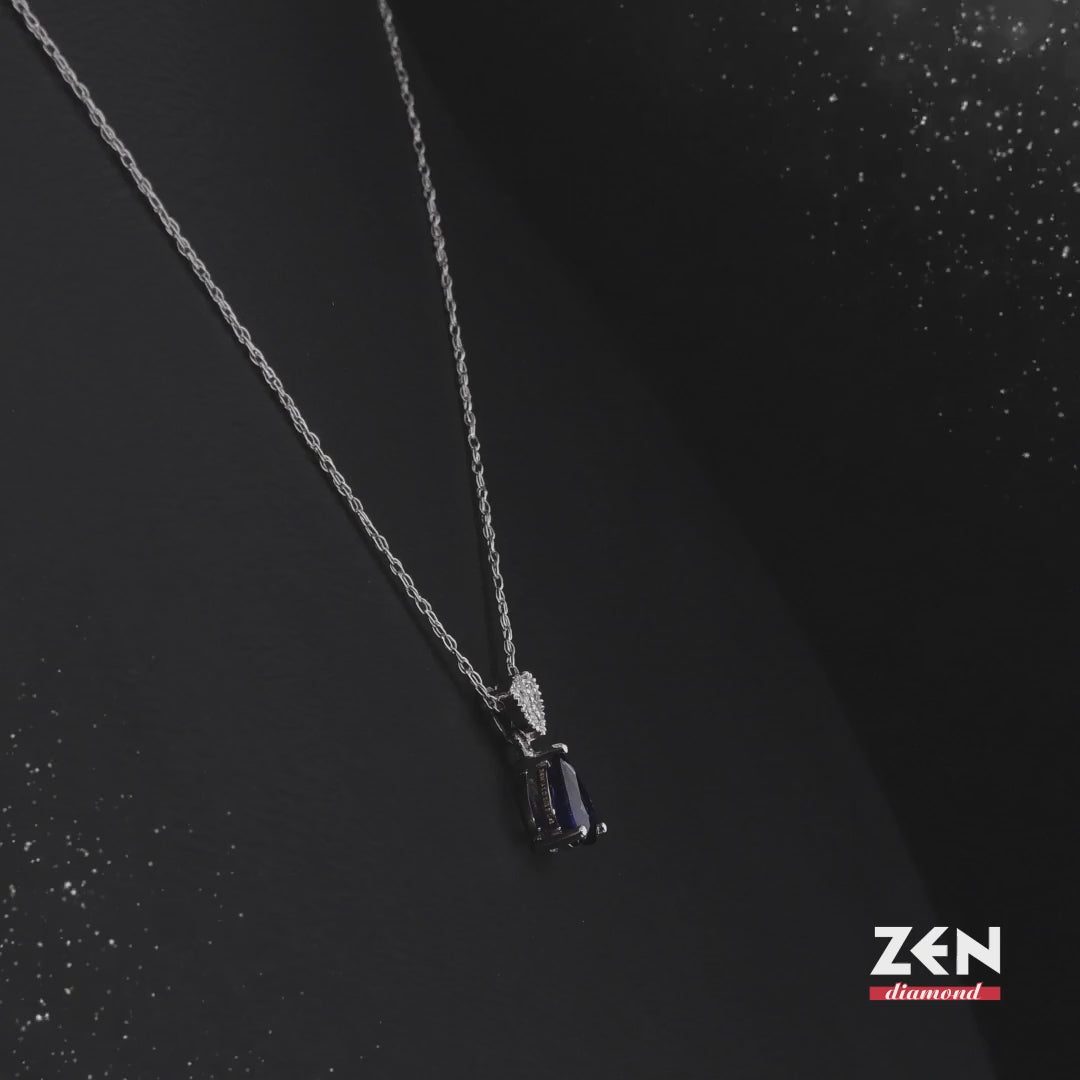 0.38 ct. Sapphire Necklace
