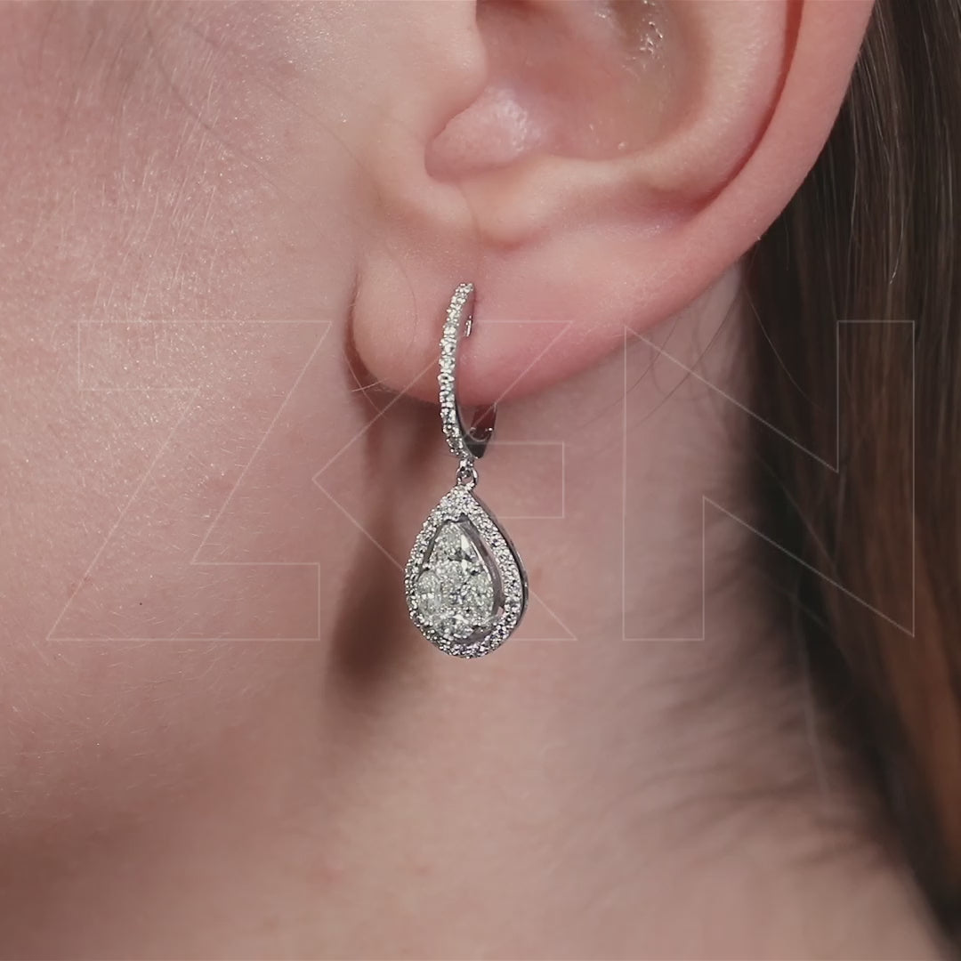 1.28 ct. Design Diamond Earrings
