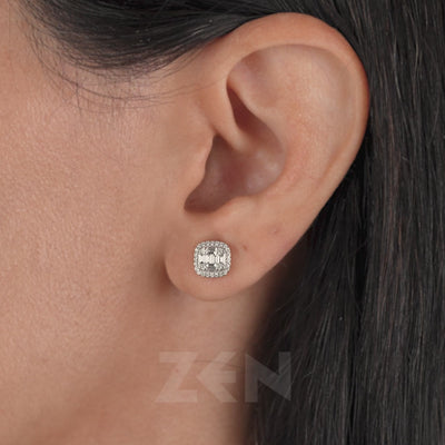 0.36 ct. Baguette Diamond Earrings