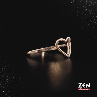 0.01 ct. Herz Diamantring