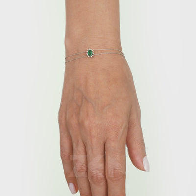0.24 ct. Smaragd Armband