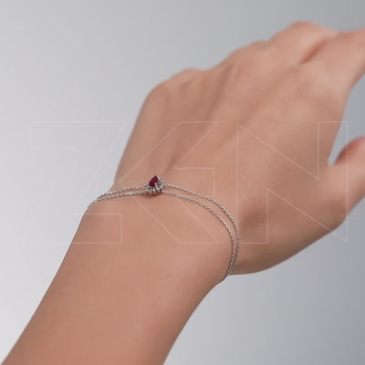 0.52 ct. Ruby Bracelet
