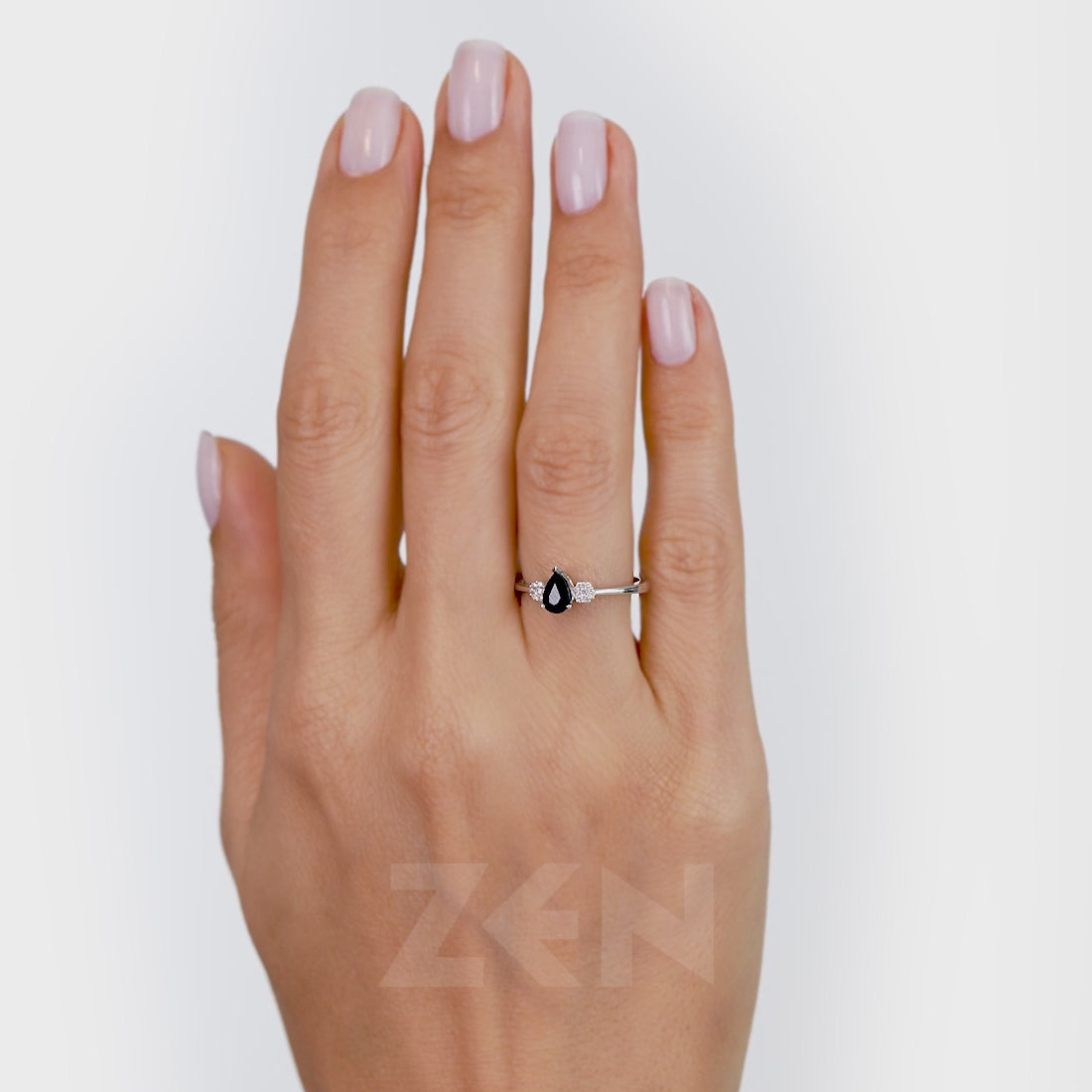 0.48 ct. Saphir Ring