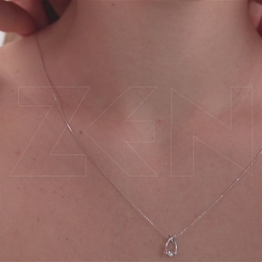 0.08 ct. Design Diamant Halskette