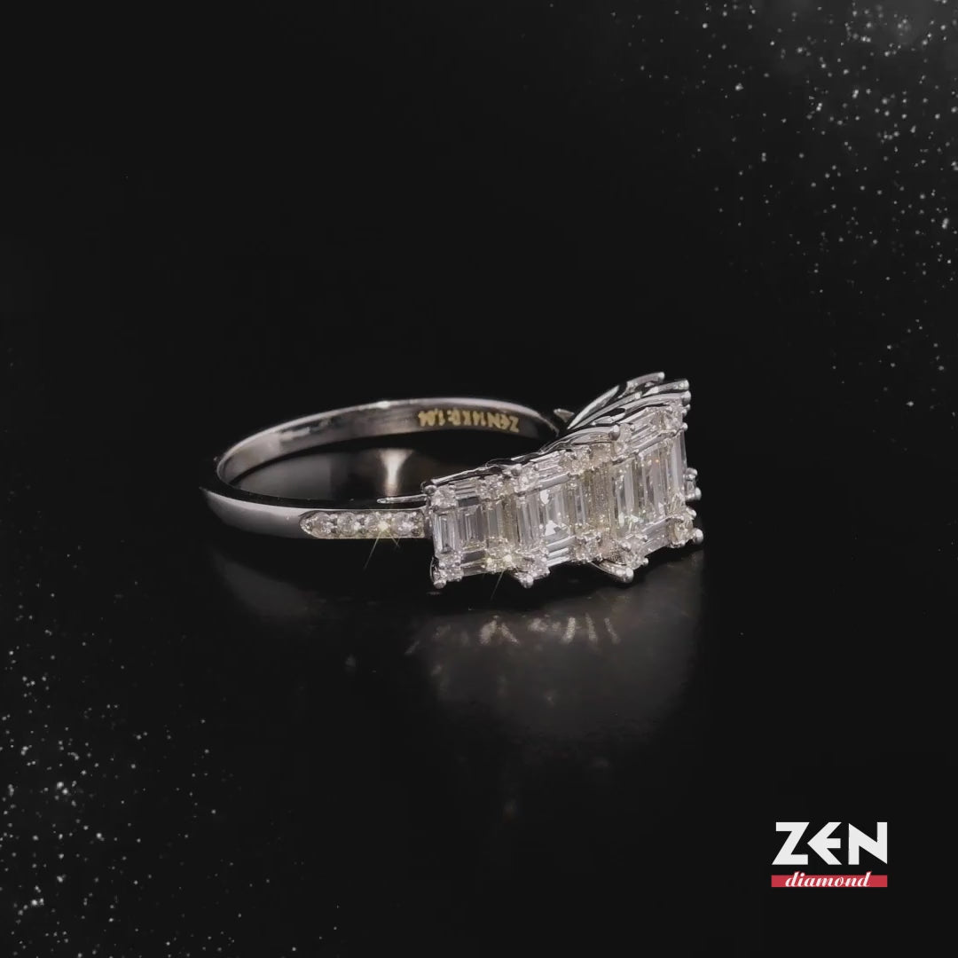 1.04 ct. Baguette Diamond Ring