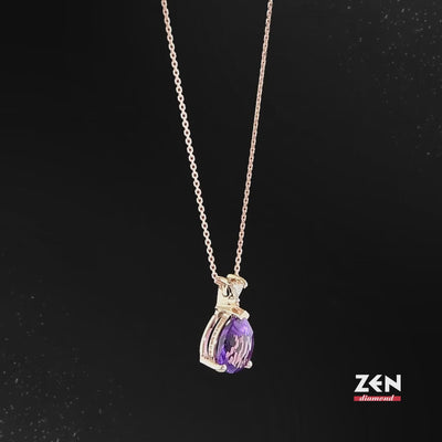 0.93 ct. Amethyst Halskette