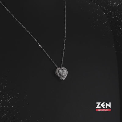 0.82 ct. Heart Diamond Necklace