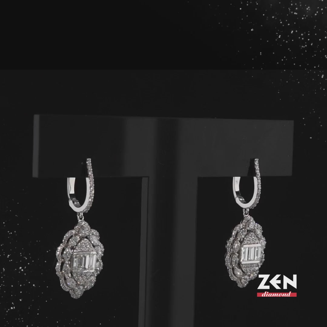 2.45 ct. Design Diamant Ohrringe
