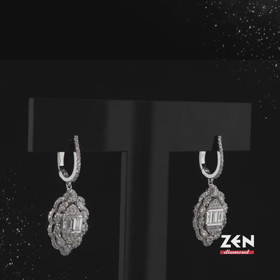 2.45 ct. Design Diamant Ohrringe