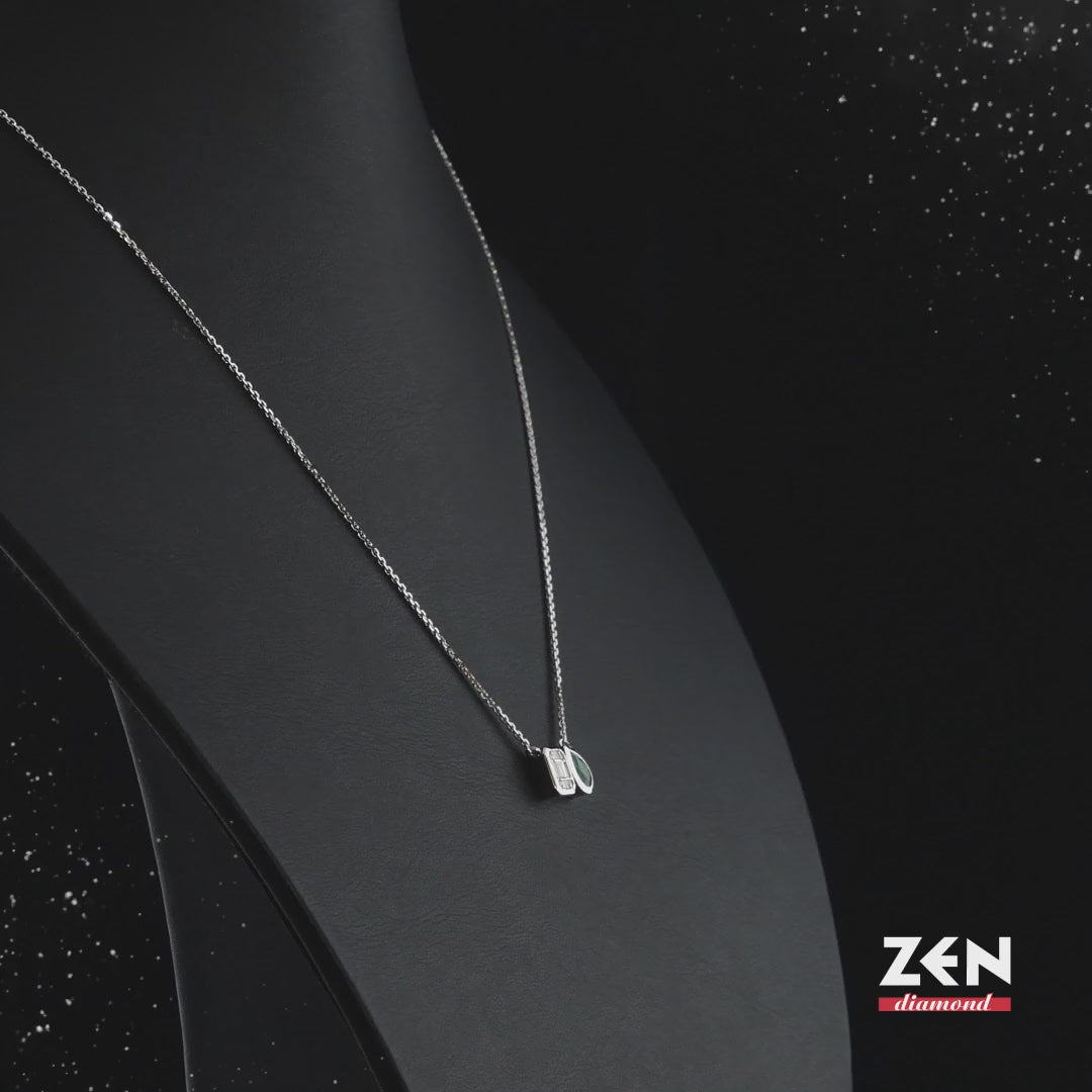 0.43 ct. Emerald Necklace
