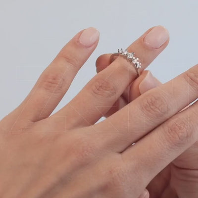 0.20 ct. Fünfstein Diamantring