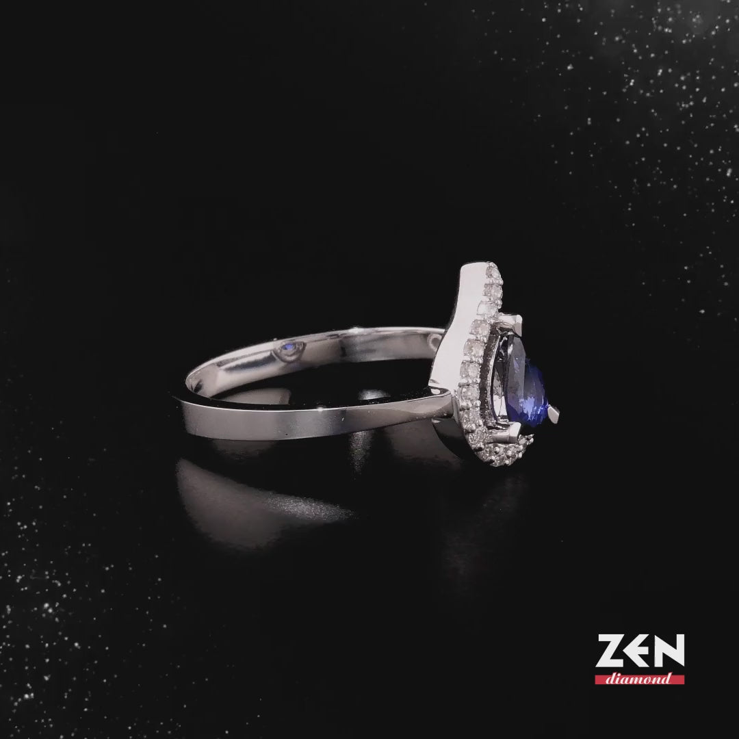 0.36 ct. Saphir Ring