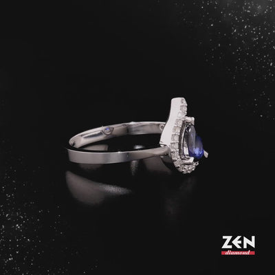 0.36 ct. Saphir Ring