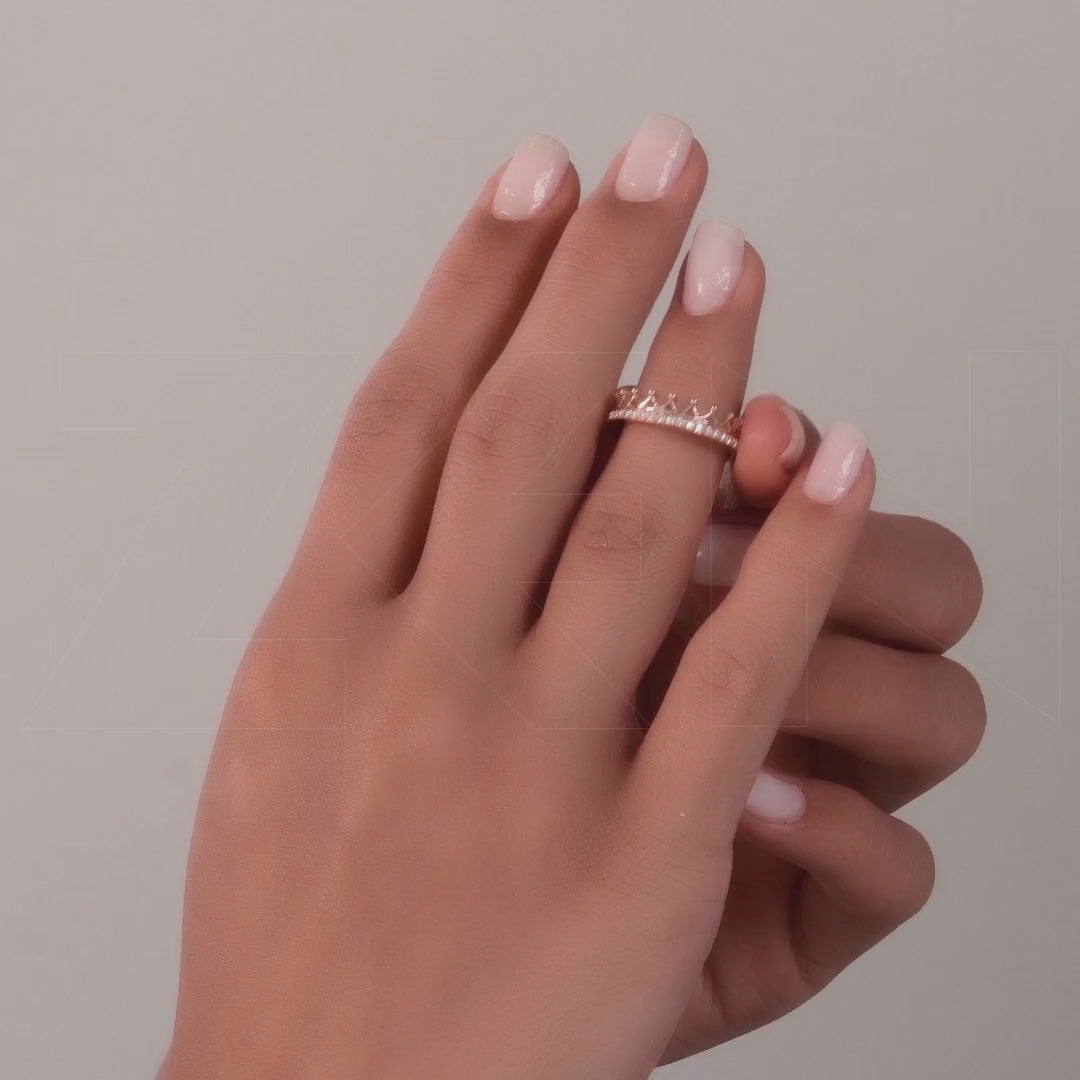 0.33 ct. Crown Diamond Ring