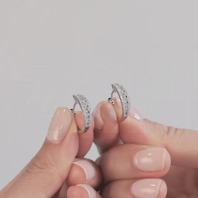 0.79 ct. Creolen Diamant Ohrringe