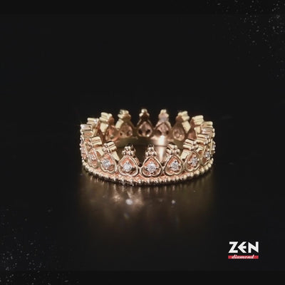 0.17 ct. Krone Diamantring