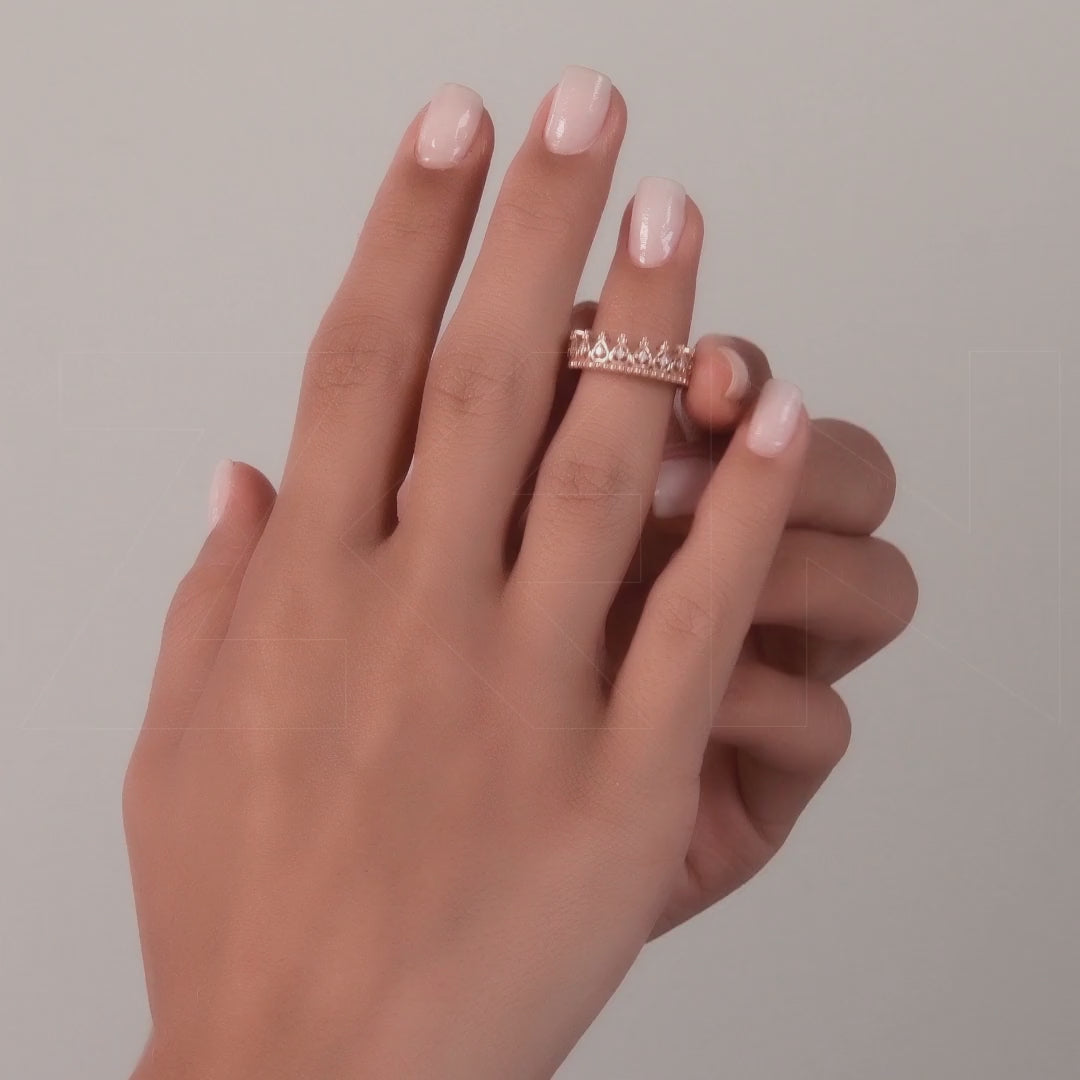0.17 ct. Krone Diamantring