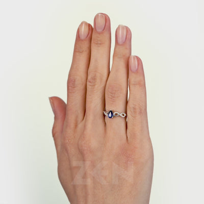 0.31 ct. Saphir Ring