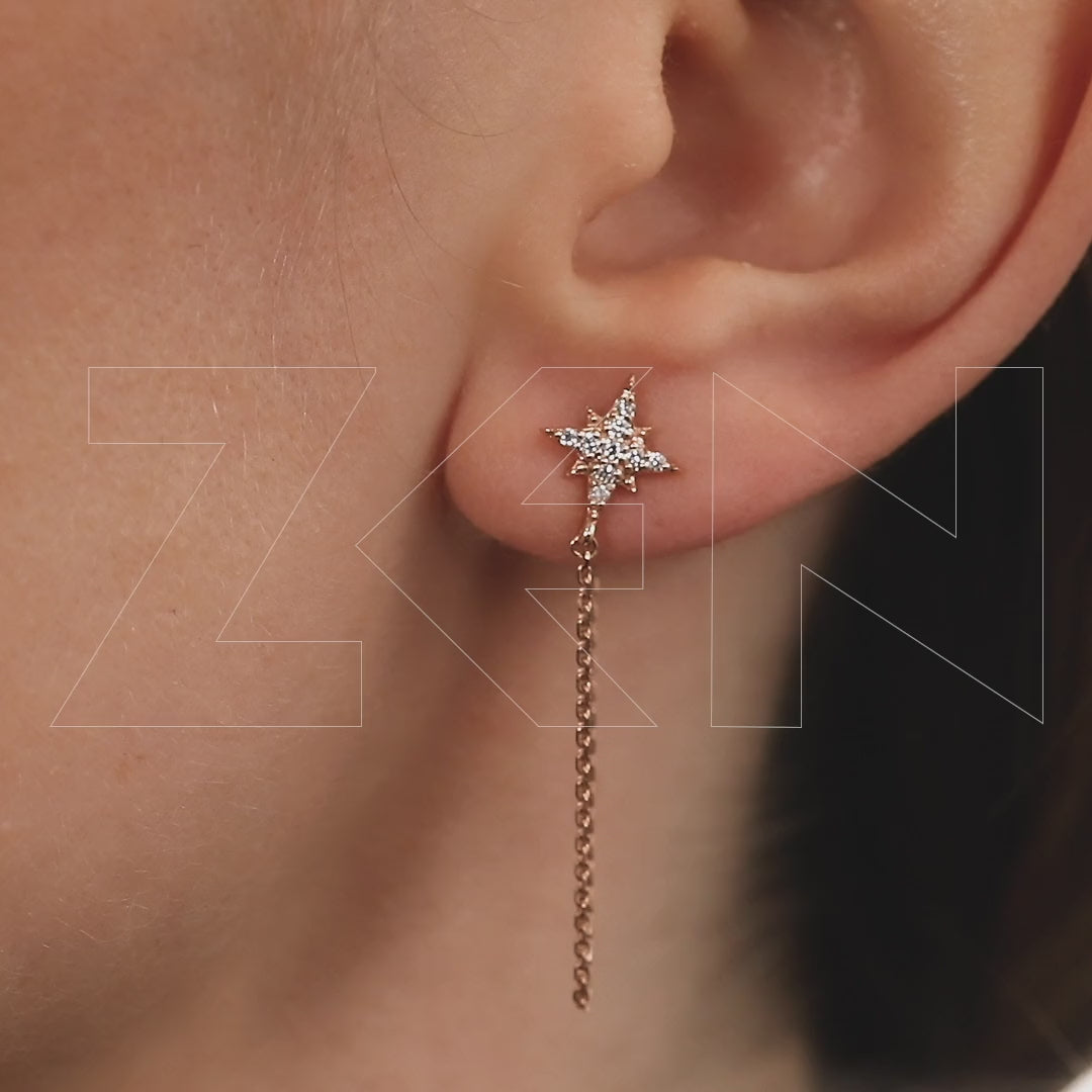 0.15 ct. Design Diamant Ohrringe