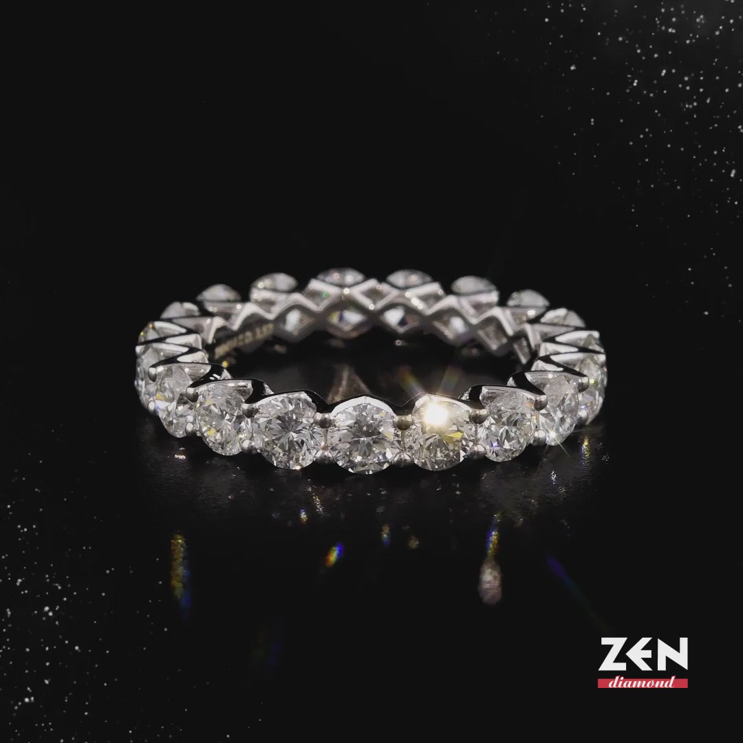3.50 ct. Memoire Diamantring